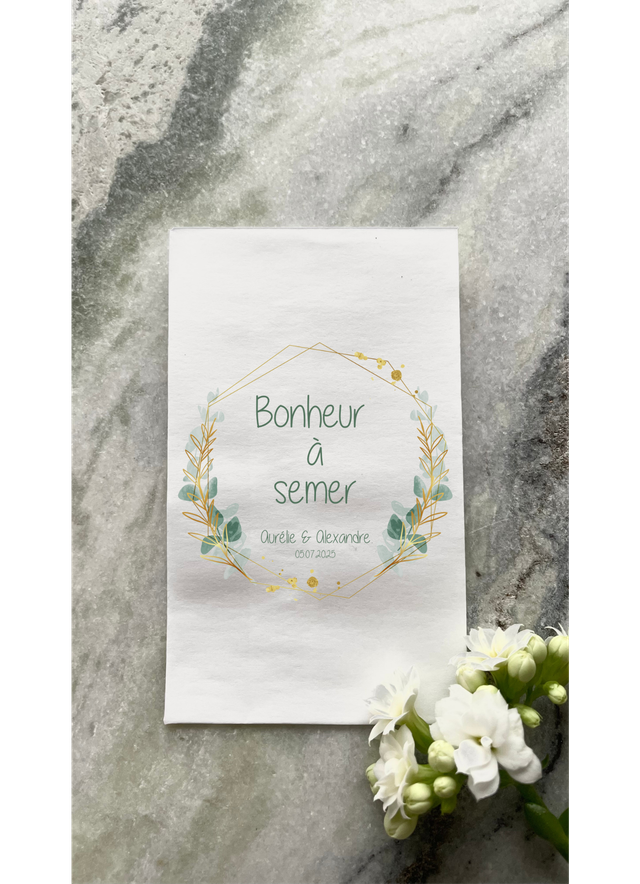 Sachet de graines &quot;Clémence&quot; - Personnalisable