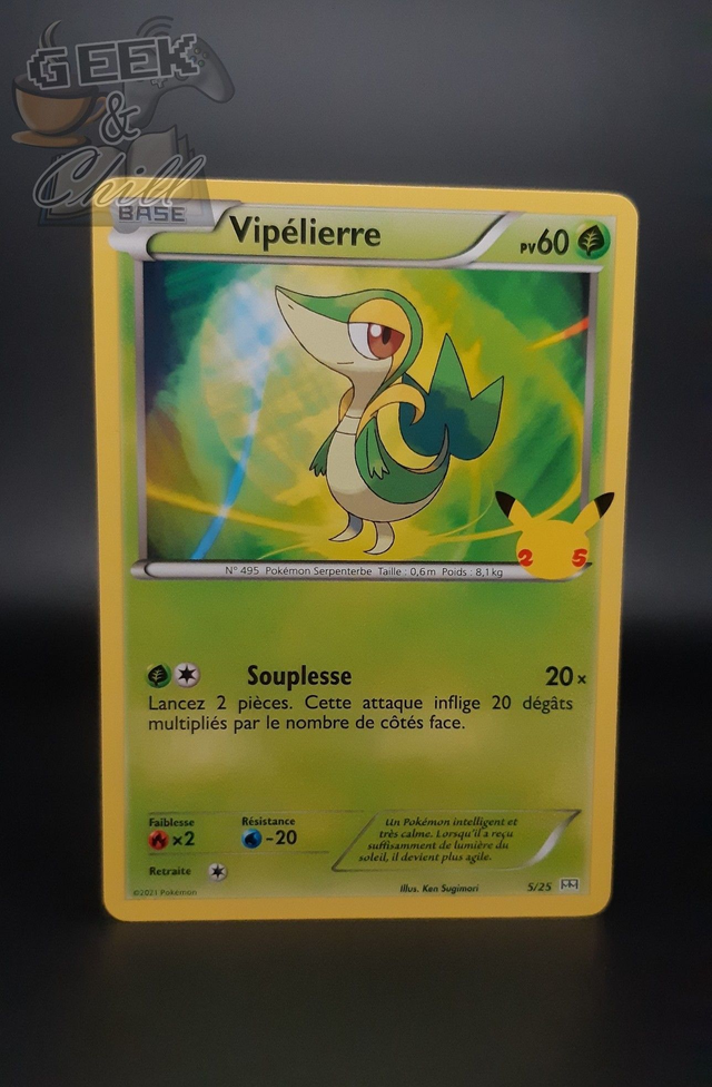 Carte Pokémon - 25th Anniversaire - Promo McDo 2021 - Vipélierre