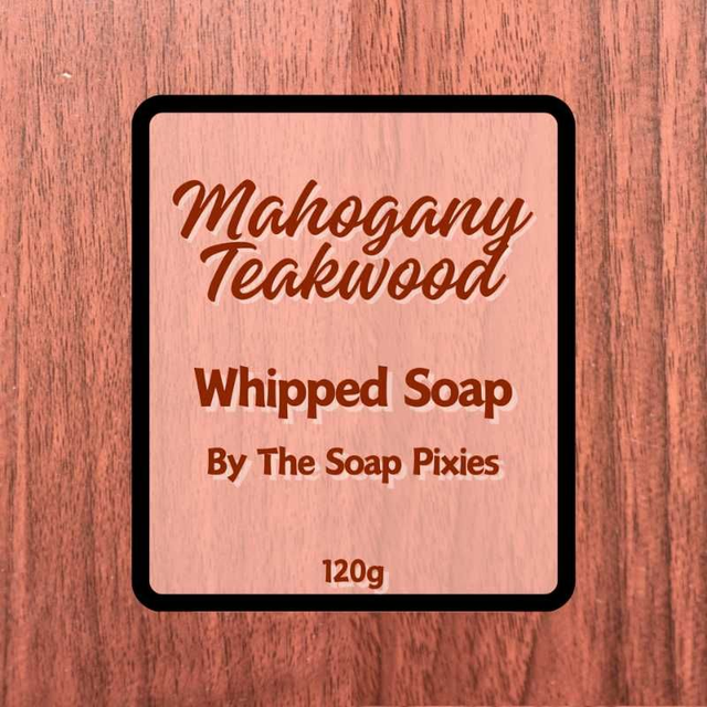 Mahogany Teakwood Whipped Soap (120g)