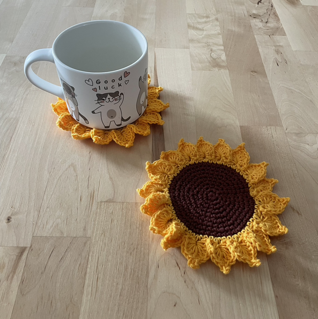 Dessous de verre tournesol (x4)