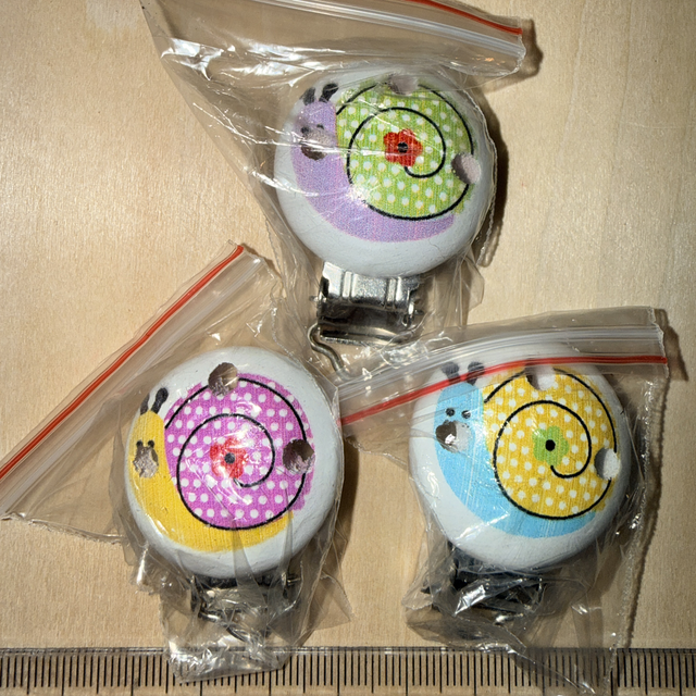Clip escargot bois 3 cm