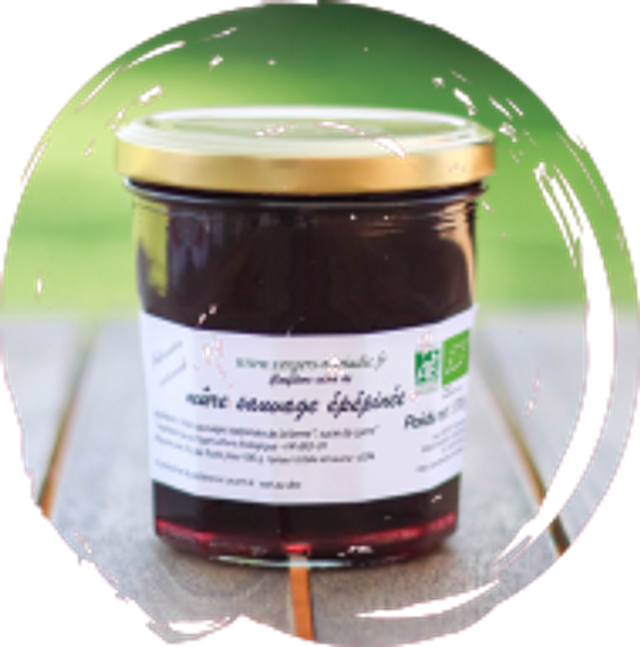Confiture de mûre épépinée pot de 370 g
