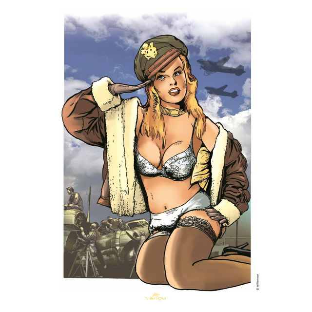 Ex-libris Pin-Up Williamson Willy Harold A4 signé et limité à 200 ex