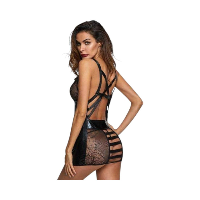 Vestido Babydoll Negro Electra Talla M