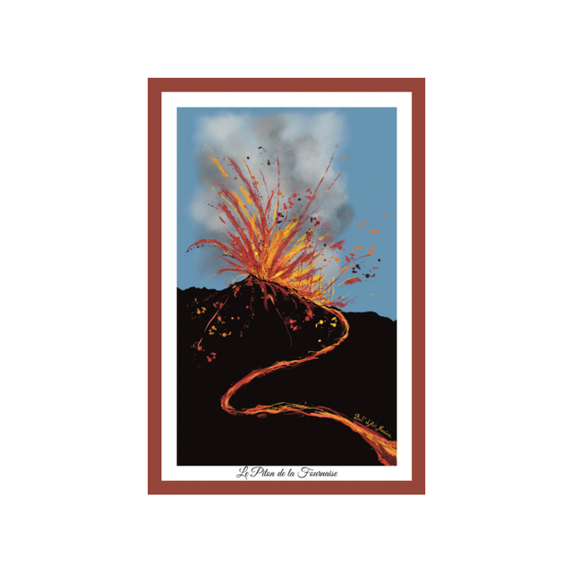 Carte postale - Le volcan