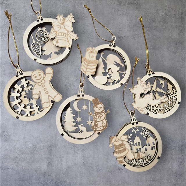 Ornement tridimensionnel pour arbre de Noël