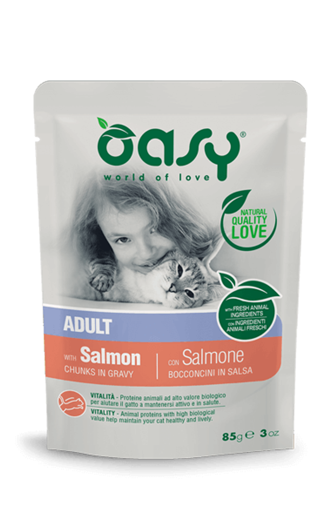  OASY CAT BOCCONCINI ADULT SALMONE