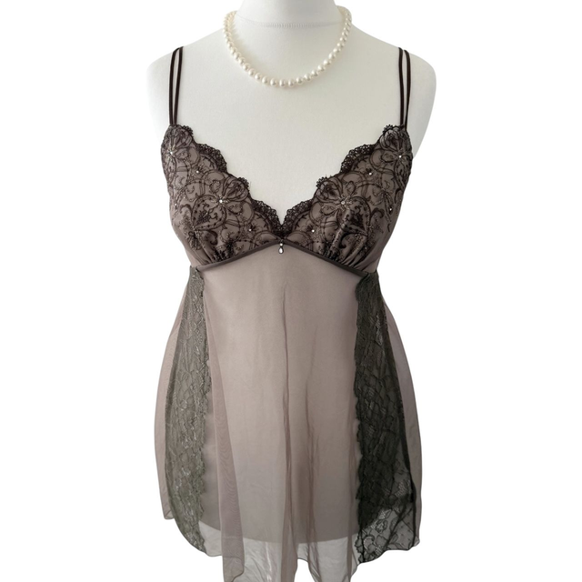 brown/khaki forest fairy babydoll cami