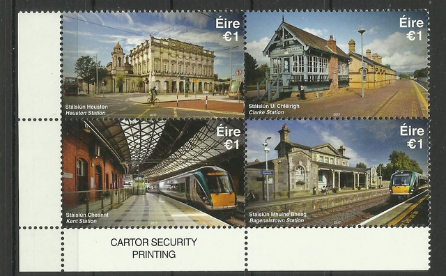 Ireland 2017  Irish Railway Stations  set  MNH