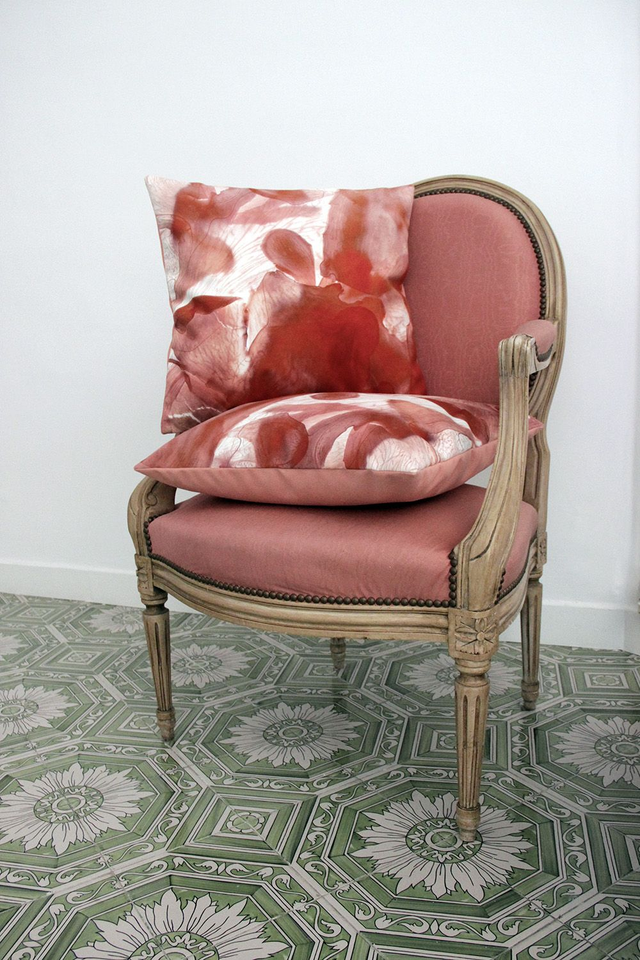 Coussin GINGER PINK velour