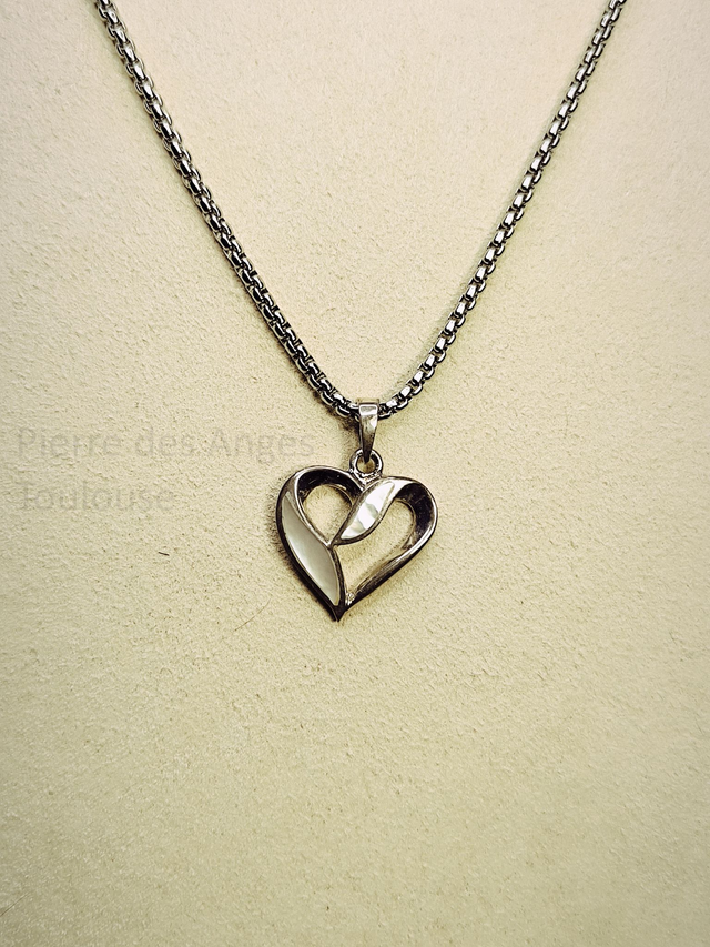 Pendentif Nacre Blanche