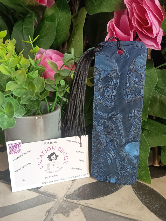 Marque page 2 squelettes 