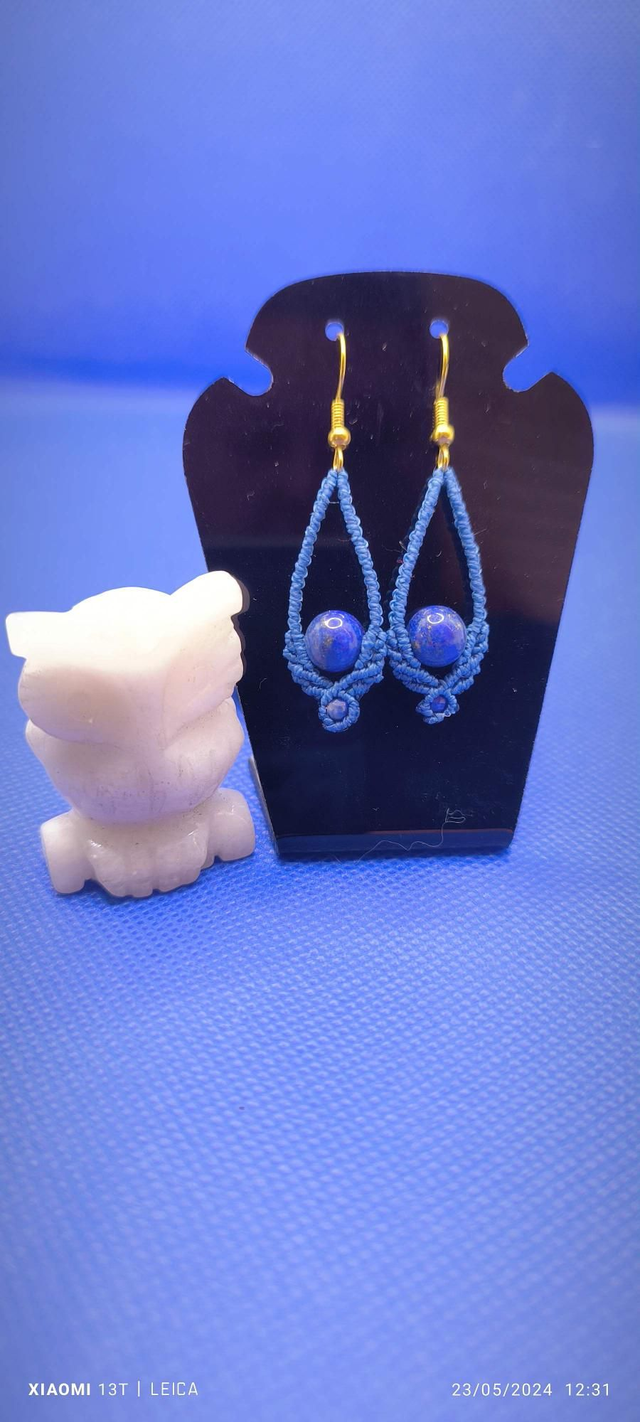 Boucle d oreille lapis lazuli