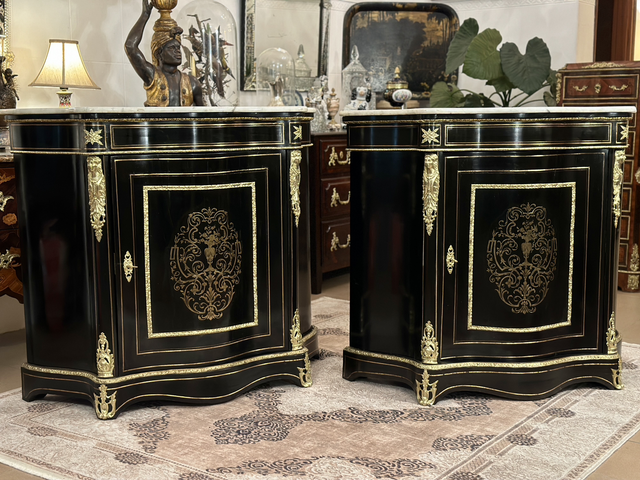 Par de armários Boulle Napoleão III