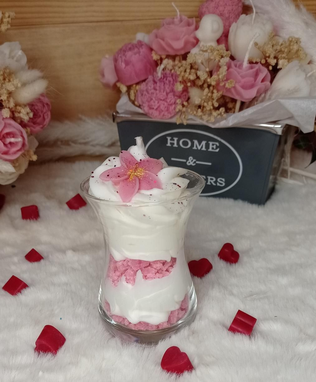 Bougie gourmande fleur de coton