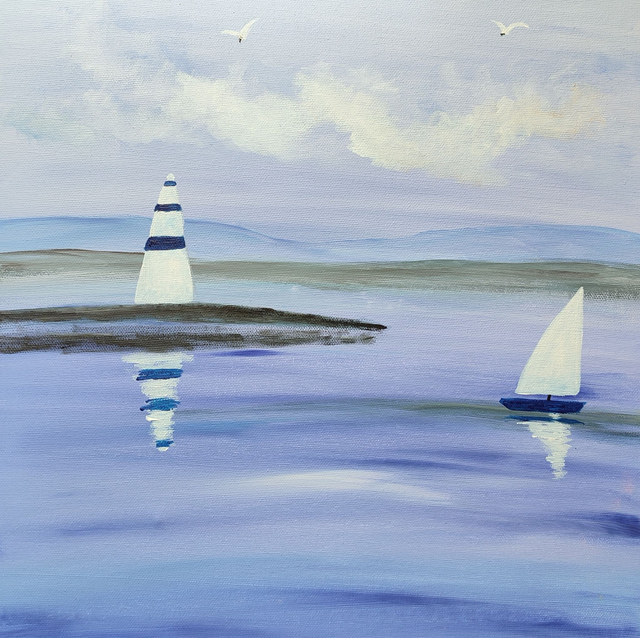 Into the Blue - Original Painting 