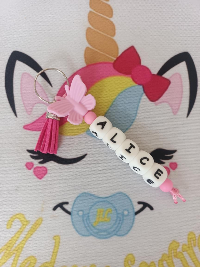 Porte clés 1 branche Papillon