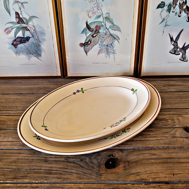 X Plats ovales Moulin des Loups Orchies Isabelle (lot de 2)