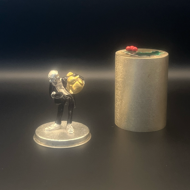 Stuart Devlin Silver Gilt Christmas Surprise Box – “Christmas is Coming” – No. 300 / 500 – Boxed