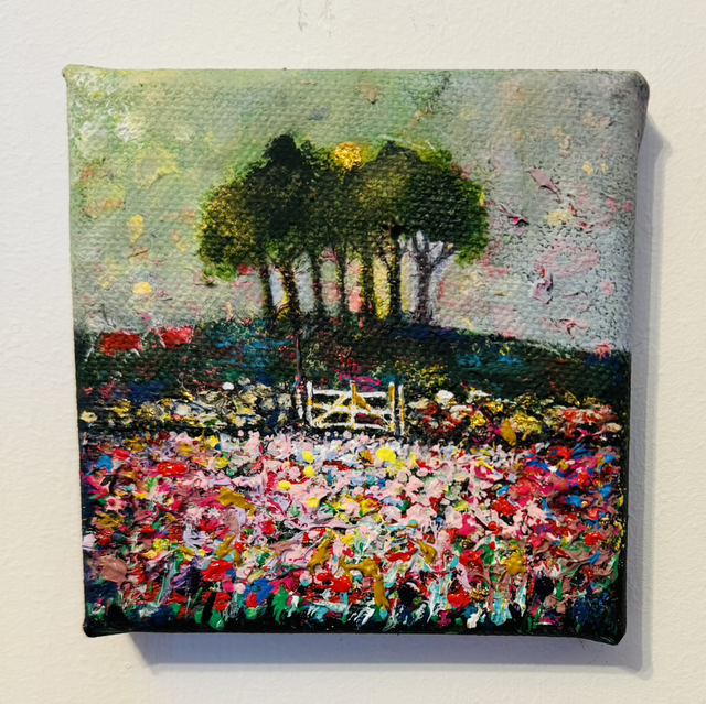 Original Painting- Landscape- mini-Galashiels area ‘The Seven Trees’