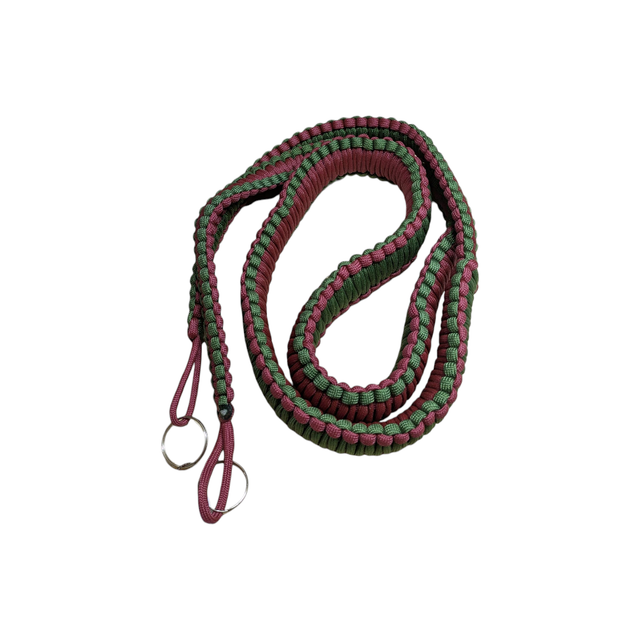 Burgundy and Green Binocular Strap - 55.5 inch or 142cm 