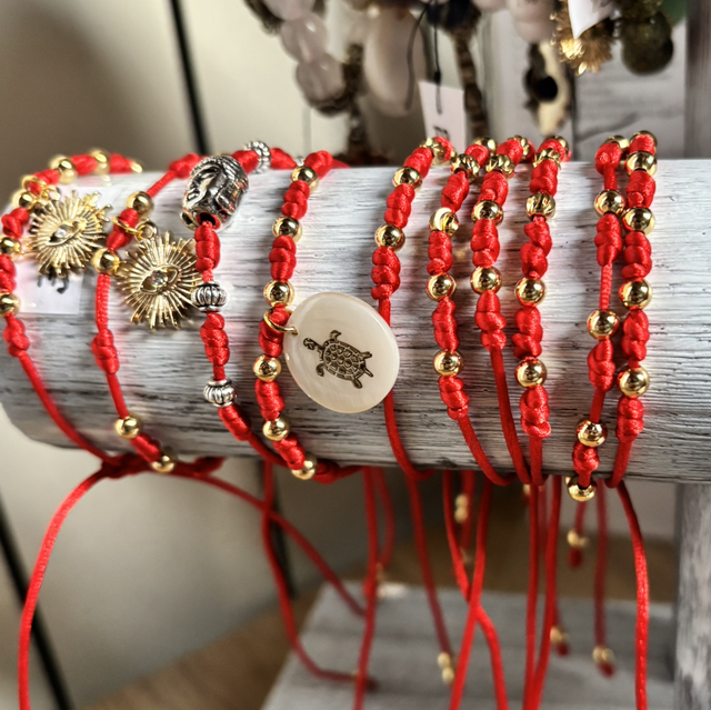 Bracelet 7 noeuds avec perles avec ou sans breloque 