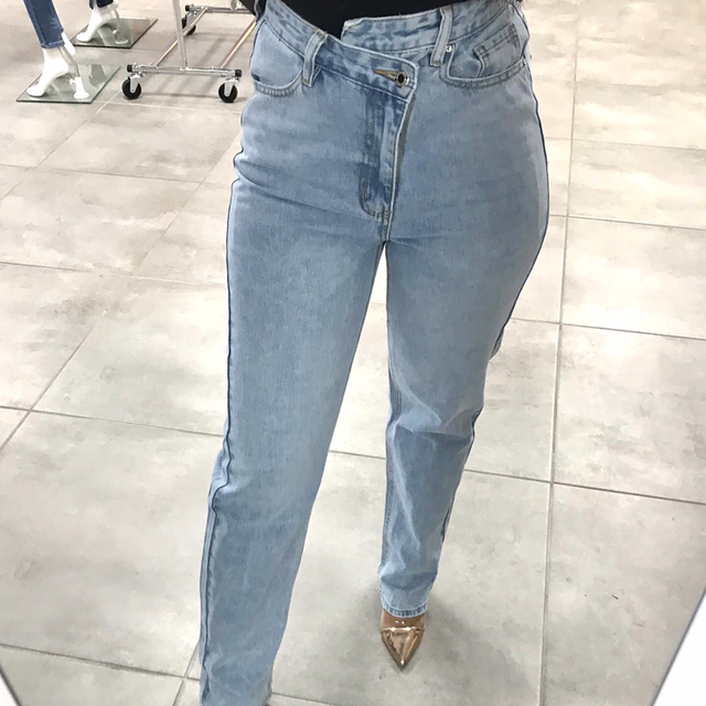Jean mom asymétrique 
