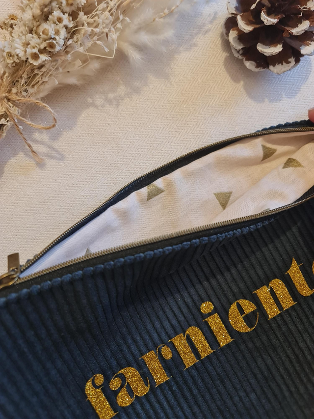 Grande pochette velours farniente