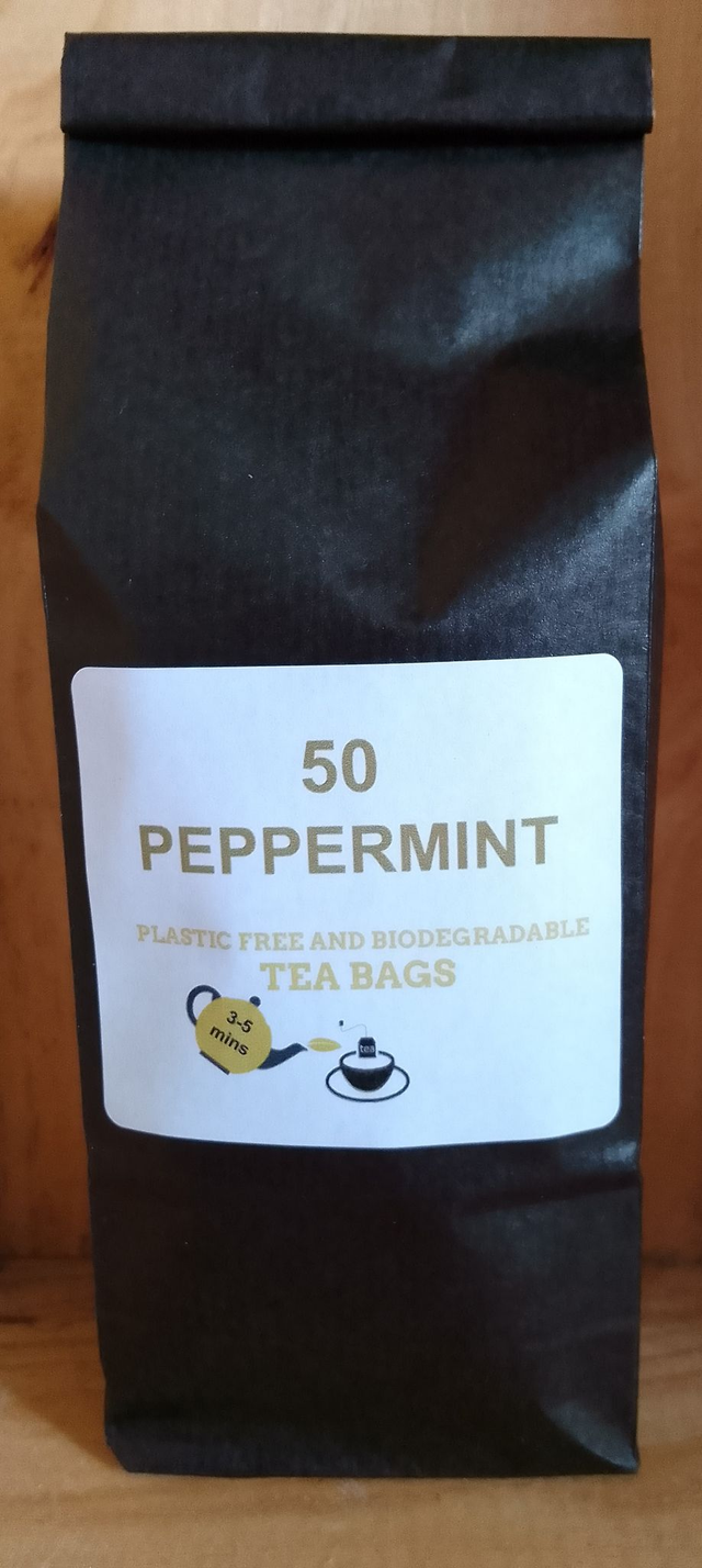 Peppermint Herbal Plastic Free and Biodegradable Tea Bags  
