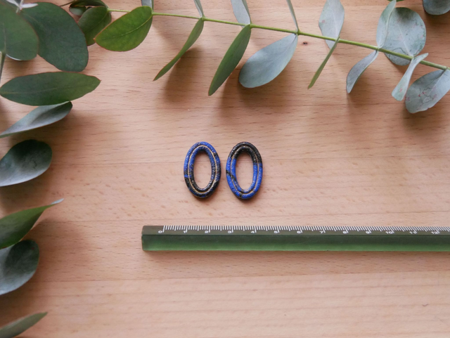 Loop bleu/noir/doré