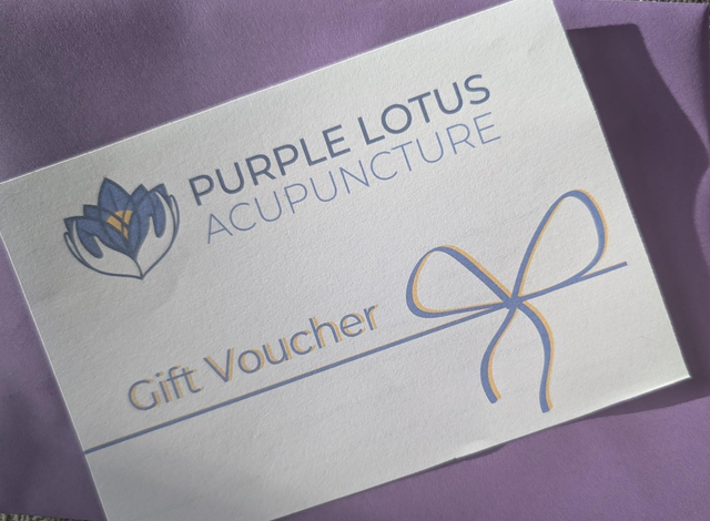 Acupuncture follow up gift voucher