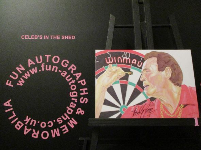 Bobby George Limited Edition Signed A5 Portrait Drawing Print (1)