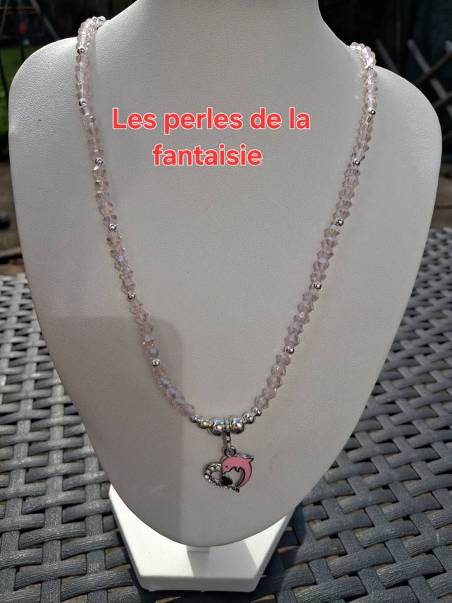 Collier coeur dauphin