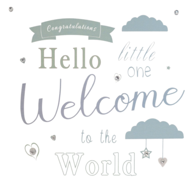 Welcome To The World Diamante Blue