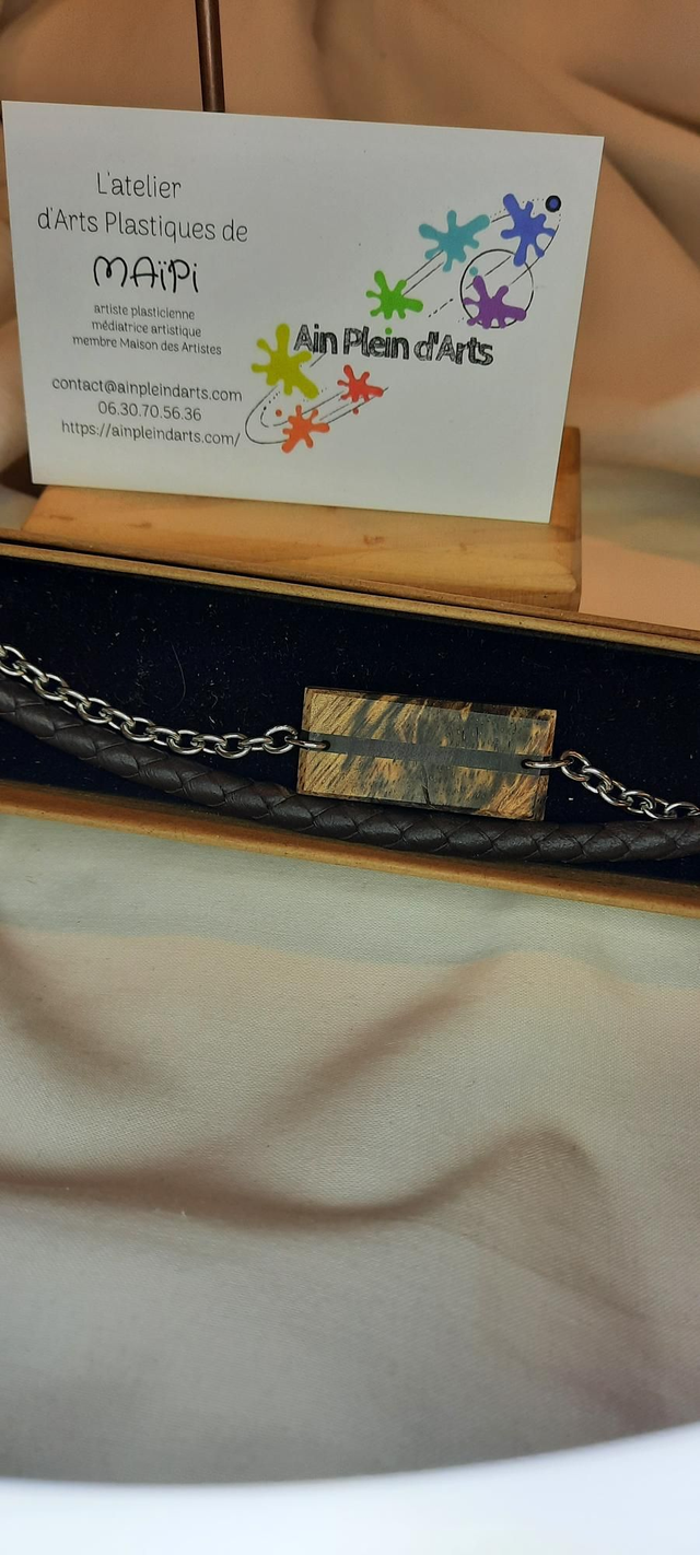 Bracelet homme double avec cuir