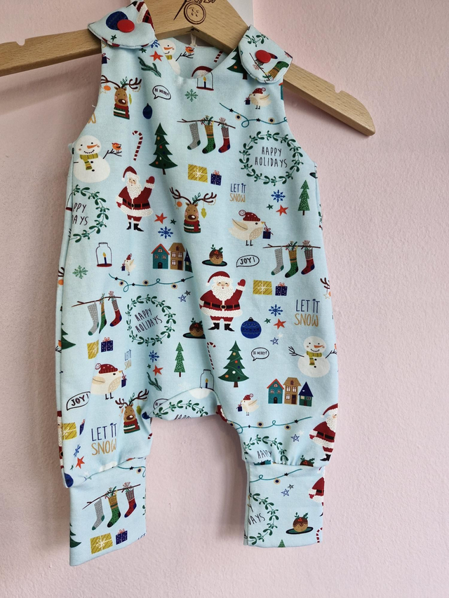 0-1 month Xmas &#039;Freddie&#039; romper
