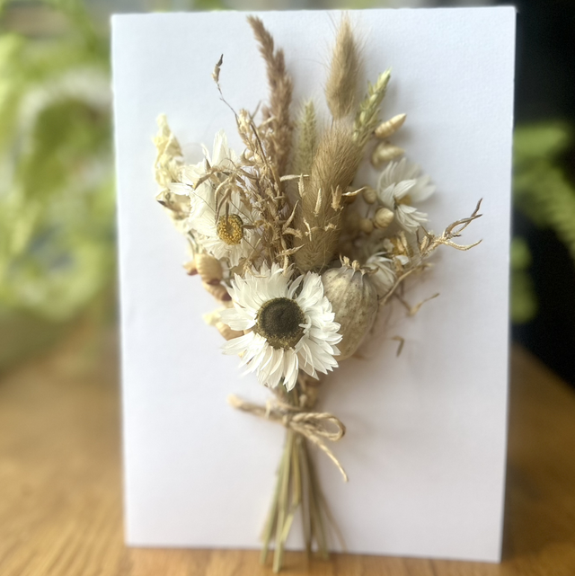Bespoke - Dried flower mini bouquet card