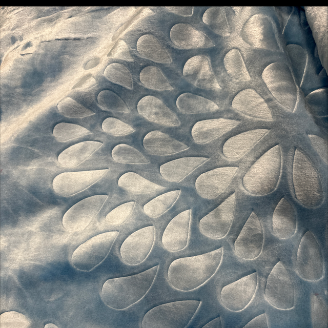 Couvertures, polaire 4kg 200/240 bleu turquoise