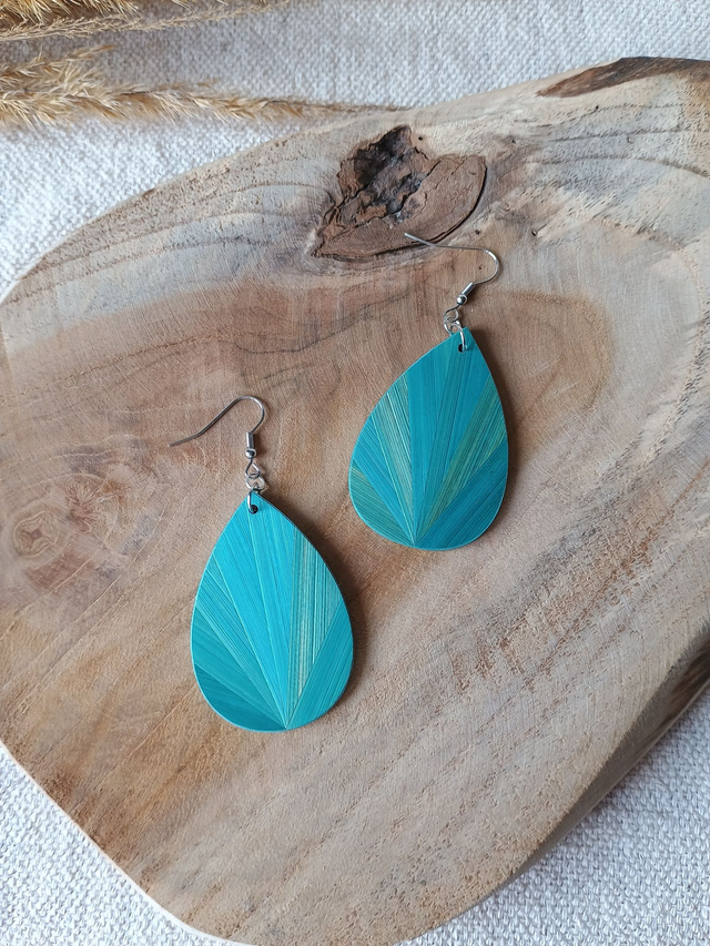 Boucles d'oreilles GOUTTE Éventail