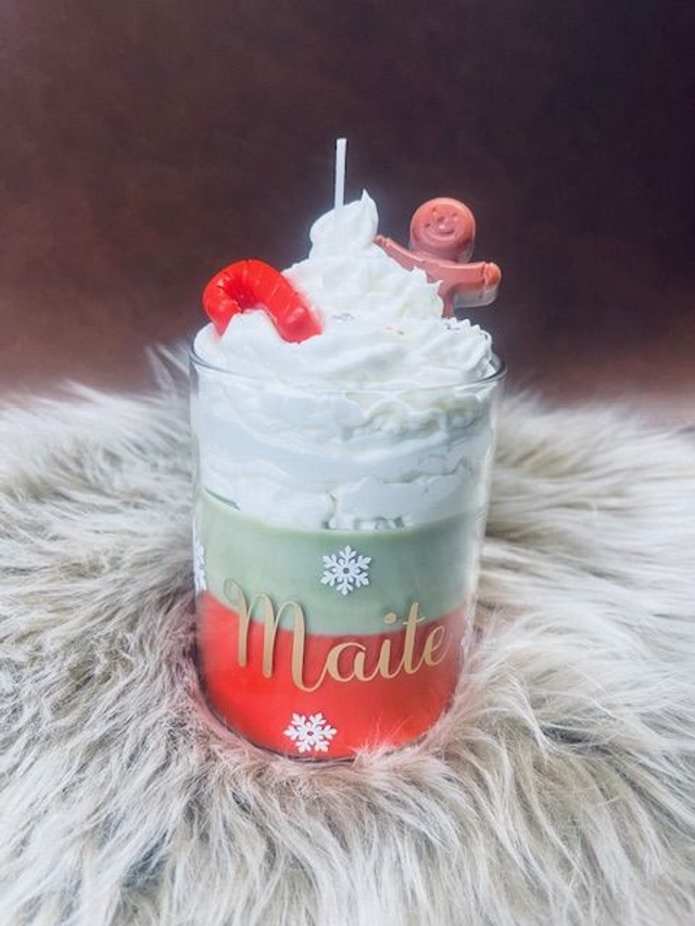 Vela postre personalizada