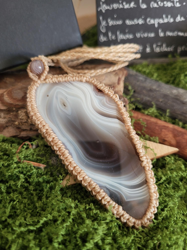 Pierre de l'âme : Agate Botswana 2