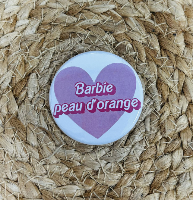Badge Barbie peau d&#039;orange