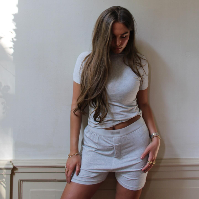 Reinders Modal T-Shirt Light Grey Short Sleeves