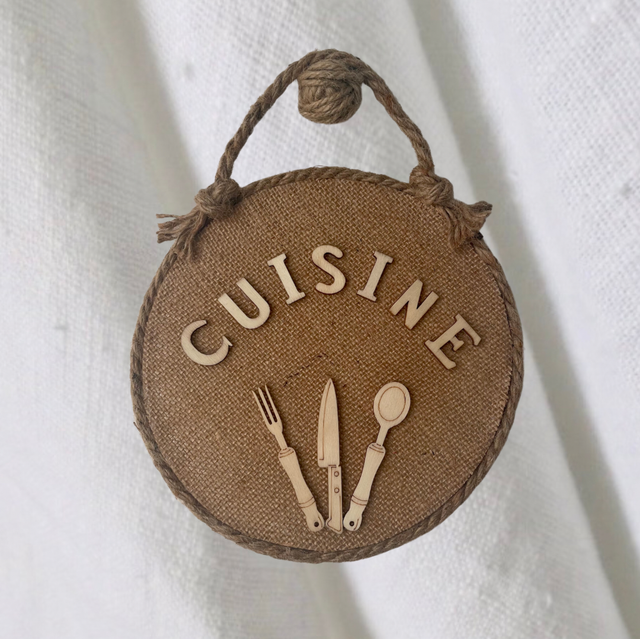 Plaque de porte cuisine 