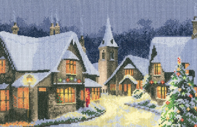 Christmas Village Cross Stitch Kit, by John Clayton. 