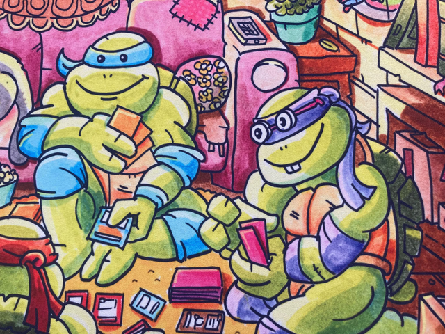 Turtle Game Night Playmat