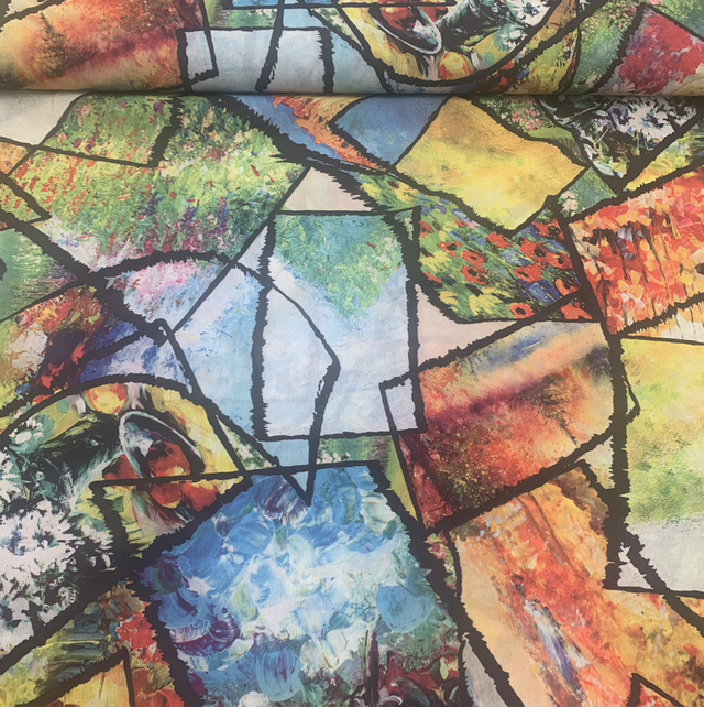 Watercolour Flowers Georgette