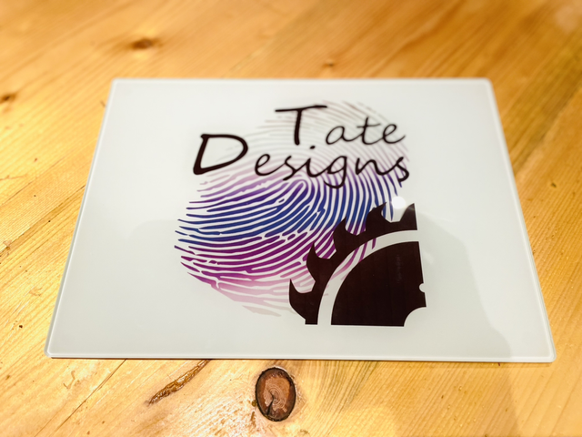 Glass Chopping Board (personalised)