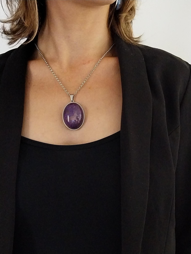Collier "Eclipse d'Améthyste"
