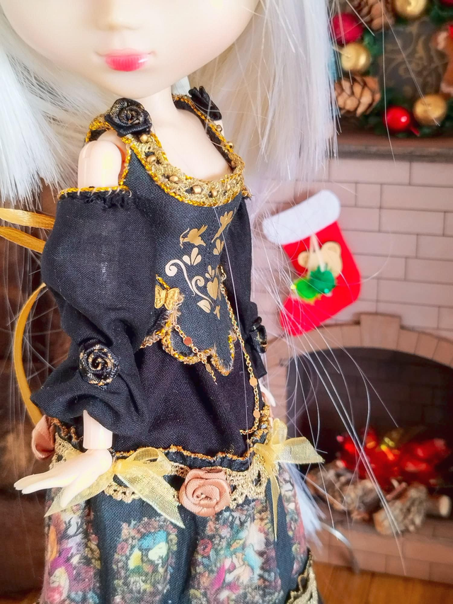 Black Deer Dolly Royal dress for Pullip dolls
